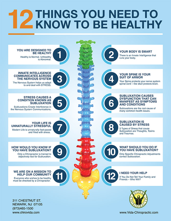 Vida Chiropractic - 12 Things You Need To Know To Be Healthy