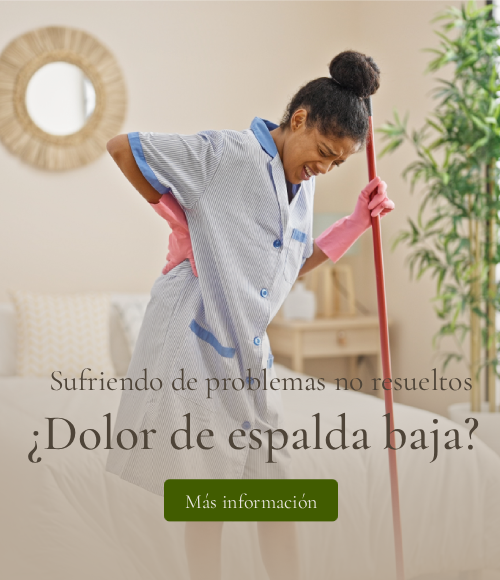 House Cleaner suffering from Back Pain