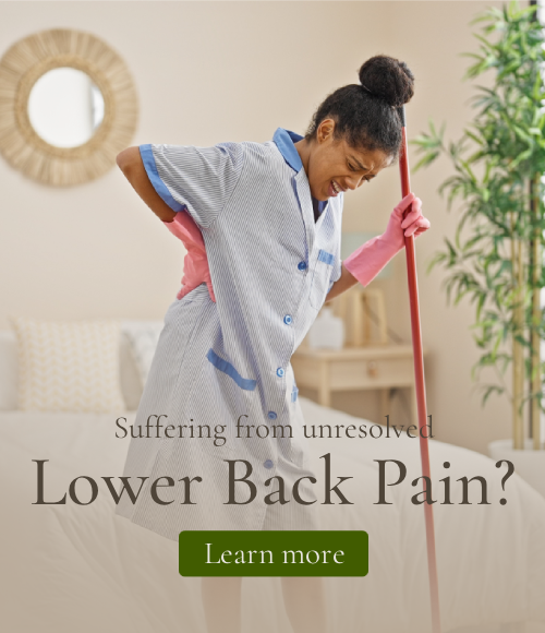 House Cleaner suffering from Back Pain